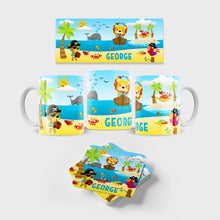 Load image into Gallery viewer, Childrens Cup, Placemat and Coaster Bundle