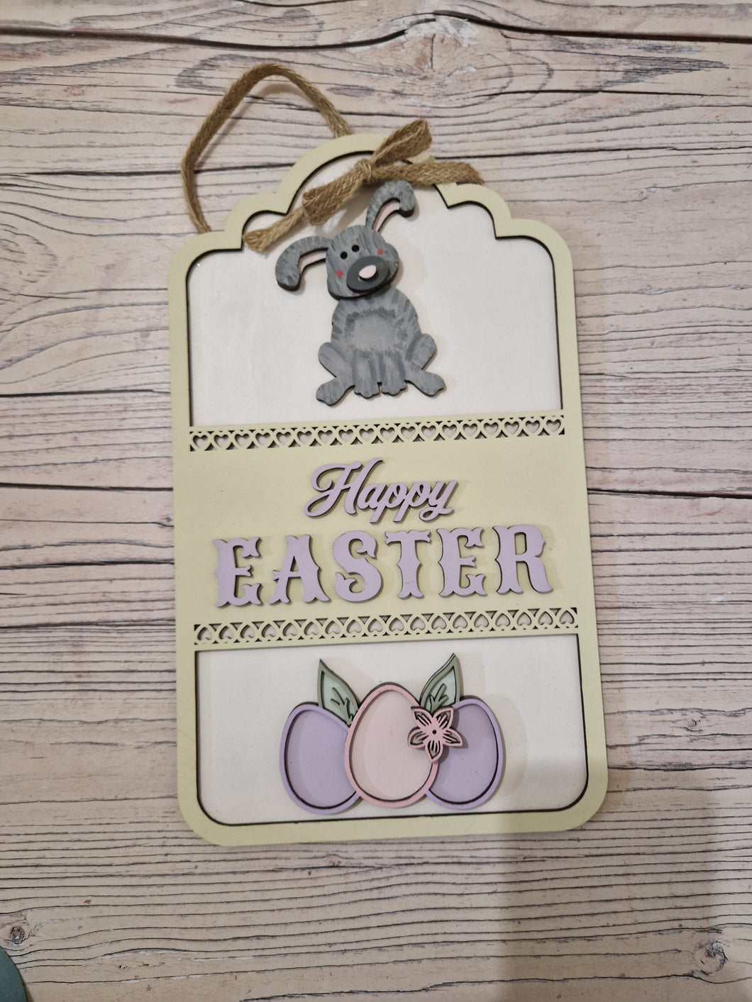 Happy Easter plaque