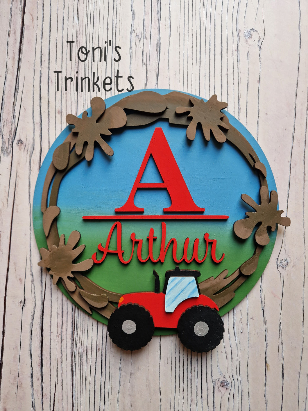 Arthur tractor plaque