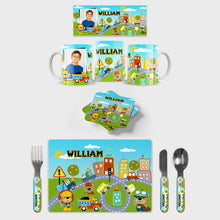 Load image into Gallery viewer, Childrens Cup, Placemat and Coaster Bundle
