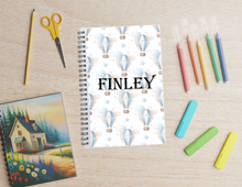 Load image into Gallery viewer, Hot air Balloon Personalised Notebook
