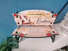Load image into Gallery viewer, Personalised Memorial wooden bench

