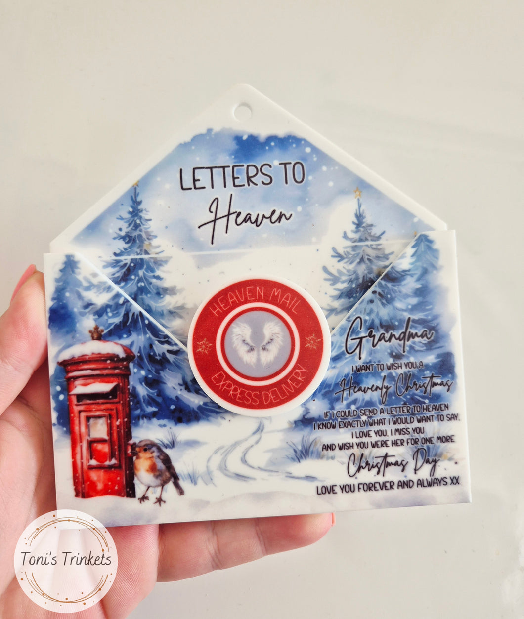 Letters to heaven bauble