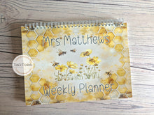 Load image into Gallery viewer, Teacher weekly planner
