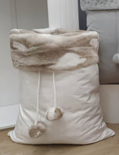 Load image into Gallery viewer, Personalised santa and snowman stocking and sack set
