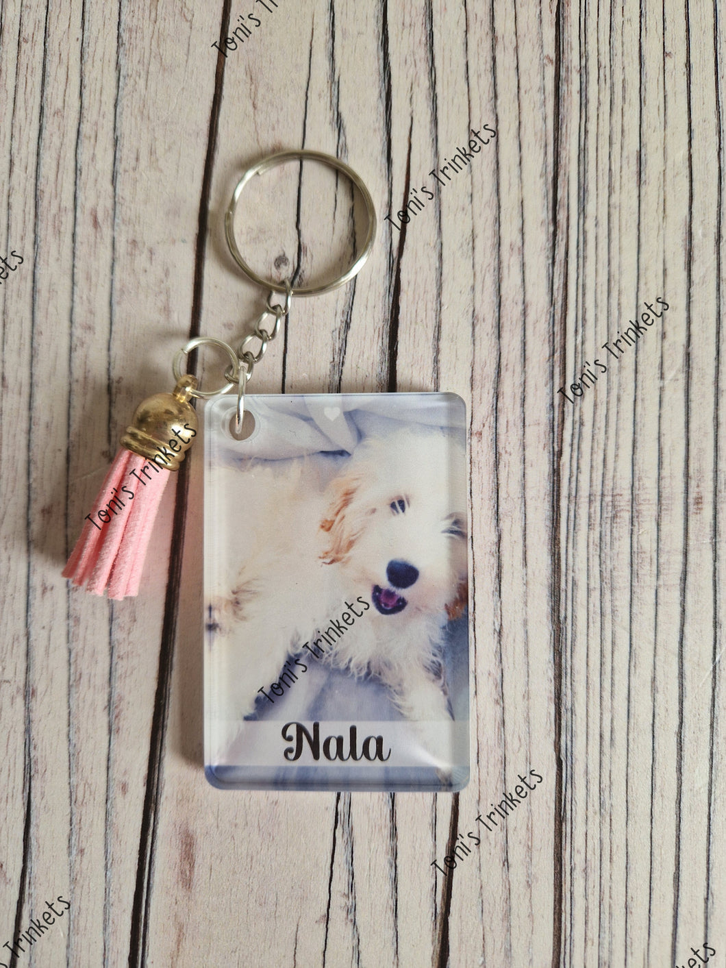 Personalised photo keyring