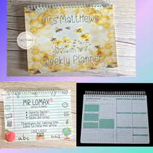 Load image into Gallery viewer, Teacher weekly planner
