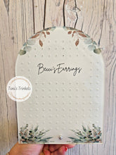 Load image into Gallery viewer, Personalised eucalyptus earrings holder
