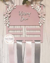 Load image into Gallery viewer, Personalised Floral Hair Bow Organiser
