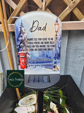 Load image into Gallery viewer, Memorial christnas solar light plaque
