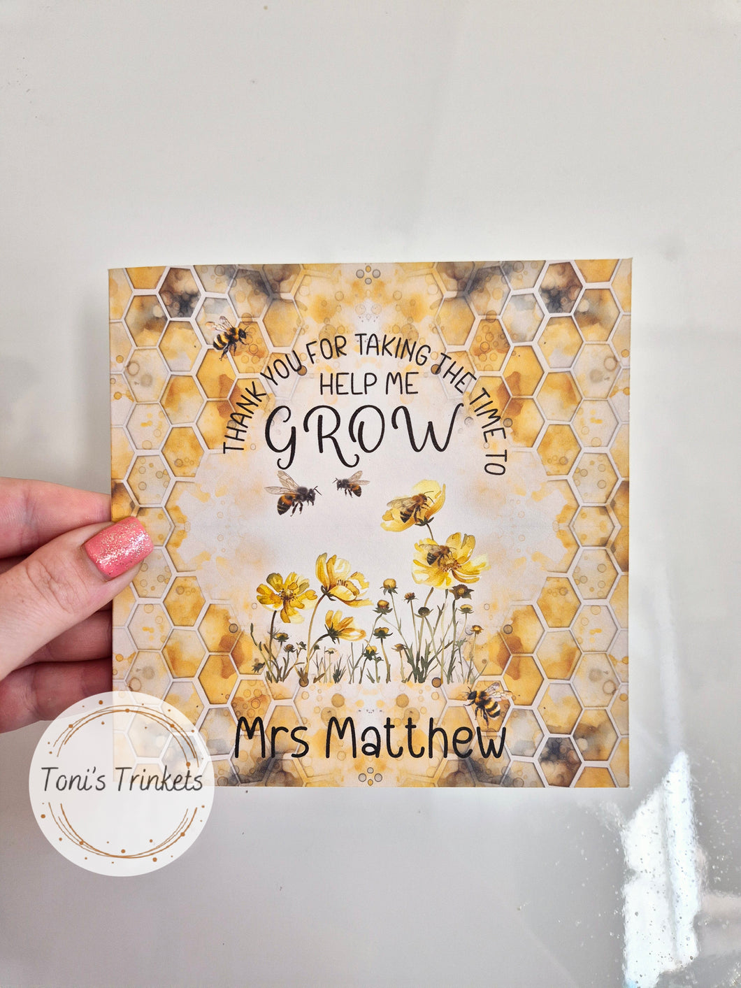 Teacher card