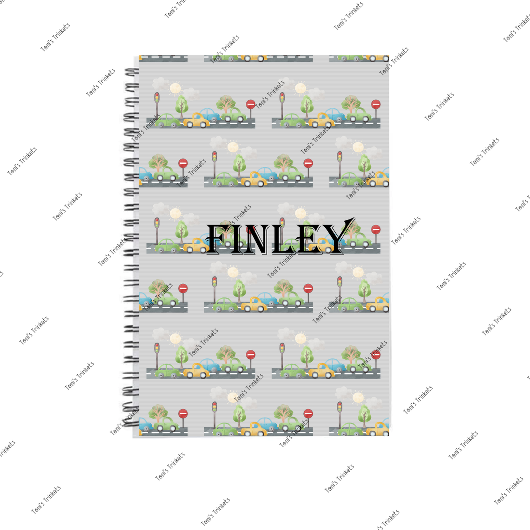 Personalised A5 Car Notebook