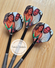 Load image into Gallery viewer, Custom photo dart flights set of 3
