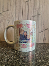 Load image into Gallery viewer, Personalised floral photo mug
