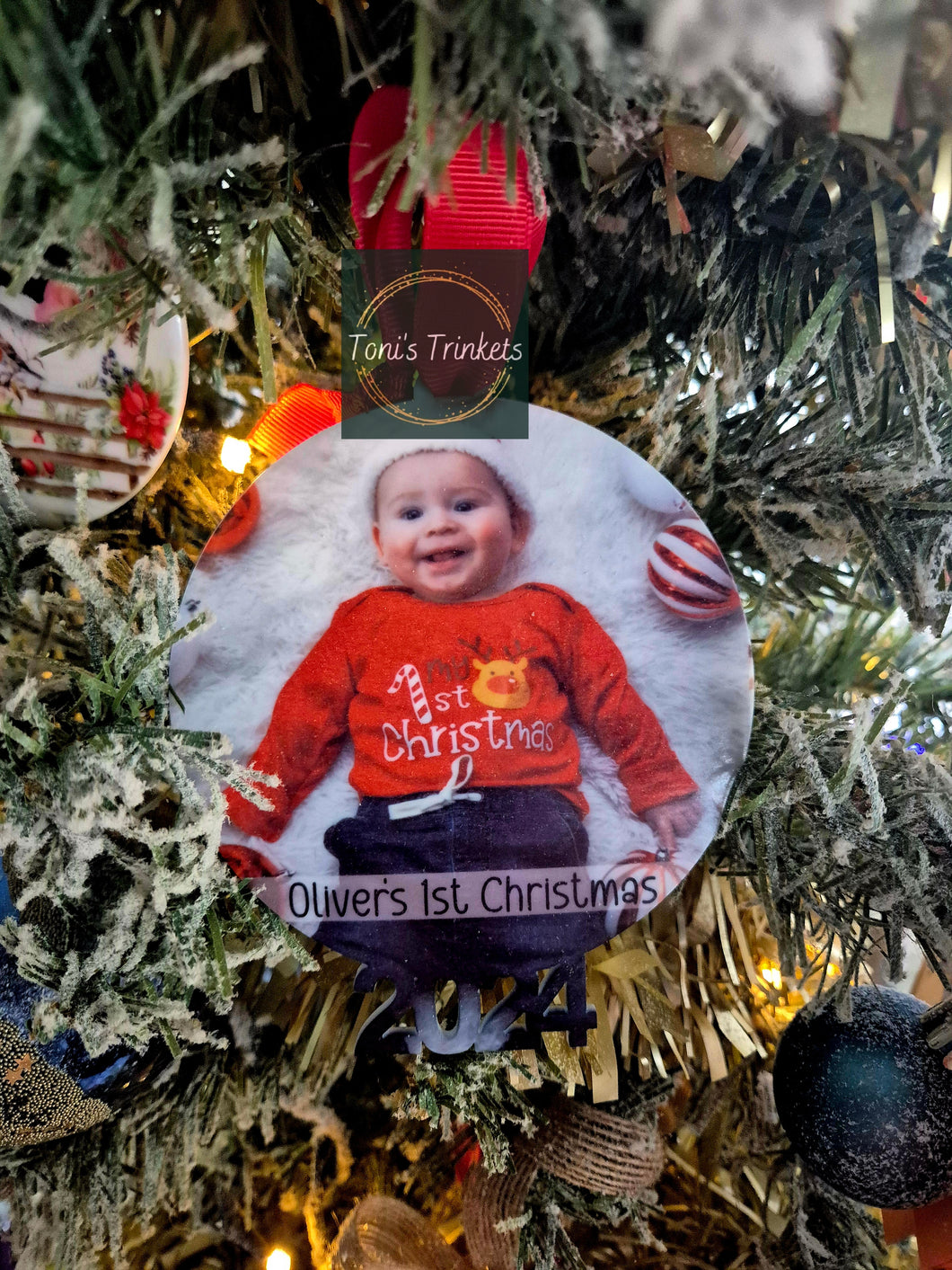 Personalised photo bauble