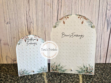 Load image into Gallery viewer, Personalised eucalyptus earrings holder
