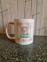 Load image into Gallery viewer, Personalised floral photo mug
