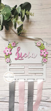 Load image into Gallery viewer, Personalised Floral Hair Bow Organiser
