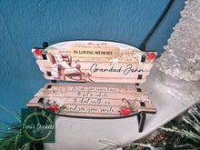 Load image into Gallery viewer, Personalised Memorial wooden bench
